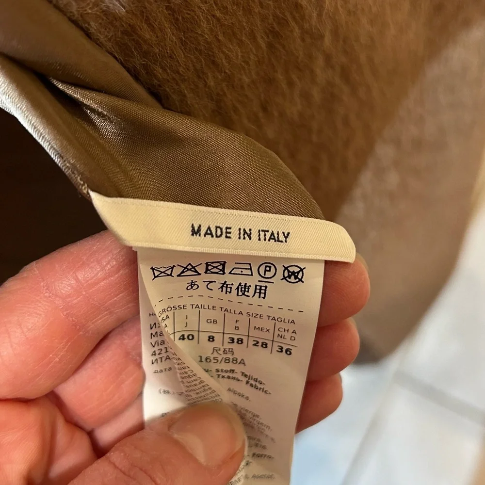 MAX MARA EGERIA AUTHENTIC COAT MADE IN ITALY Size 6 Fits 8/10 - Picture 8 of 11